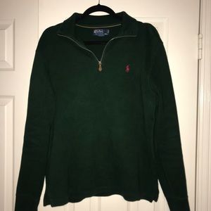 Men’s Polo Quarter-Zip Pullover Sweater